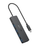 Anker 4-Port USB 3.0 Data Hub, Ultra-Slim 5Gbps USB-C OTG Hub with 20 cm Cable,