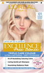 L'Oréal Paris Excellence Crème Permanent Hair Dye, 01 Lightest Natural Blonde 