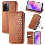 Oppo A77 5g/ A57 5g Lompakko Folio Case Pu Nahka Magneettisesti Suljettava Korttipaikat Jalustan kansi