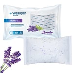 Wessper Humifill Lavender Lot de 40 déshumidificateurs d'air compatibles avec tous les absorbeurs d'humidité pour voitures, bureaux, caves, entrepôts, pièces à vivre 250 g