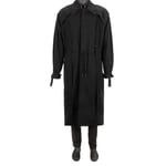 OFF-WHITE Virgil Abloh Trench Coat with Straps, Belt and Ropes Black M