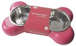 Hing Designs The Bone Gamelle avec Double Bol pour Chien