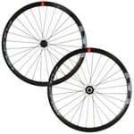 Fulcrum Racing 800 Disc Wheelset - 700c Black / Campagnolo 12mm Front 142x12mm Rear Centerlock Pair 11-12 Speed Clincher