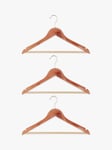 John Lewis Clothes Hangers (FSC Cedar), Pack of 3, Natural