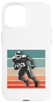 Coque pour iPhone 15 Athlète de football action force agilité sport jeux de