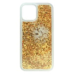 BABACO Coque de téléphone pour iPhone 12 Pro Max Effet Paillettes liquides, Or