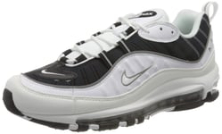 Nike Air Max 98, Chaussure de Course Homme, Etain Blanc/Blanc-Noir-MTLC, 42.5 EU