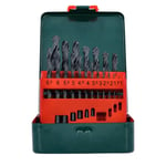 Metabo 627151000 HSS-R 19 Piece Drill Bit Set