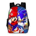 Super Mario Ryggsäck Pojkar Flickor Barn Cartoon Skolväskor Casual Bookbag Resväska  (FMY) F