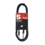 Stagg SAC3MPSPS Câble Jack 6.35 Stereo vers Jack 3.5 Stereo - 3m