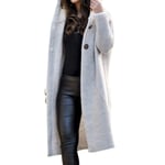 EIJFKNC Long Pull À Capuche Femme Hiver Manteau Femme   Casual Tricoté Long Pull De Noël, Beige, XXL