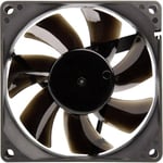 Noiseblocker BlackSilent (80mm, P-P) PC Case Fan 80mm BlackSilent Pro PC Fan - PWM Avec Ailes silencieuses - Cadre en Silicone - Vitesse Selon la Situation 500-2.000 Rpm