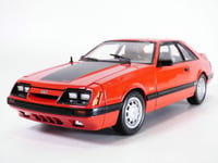 WELLY - Voiture de 1986 couleur rouge – FORD Mustang GT 5.0 - 1/18 - WEL12526...