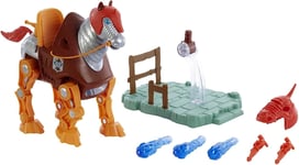 Masters of the Universe Origins Stridor Figure - With Robot Horse, Launcher  3 