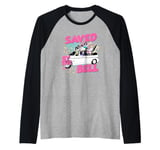 Saved By The Bell 90's Car Group Raglan Baseball Tee