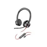 HP POLY Blackwire 8225 Micro-casque USB-C/A ANC- 2 écouteurs