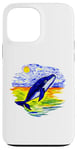 iPhone 13 Pro Max Blue Whale Swimming Case