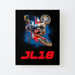 Canevas imprimer Jett JL18 Lawrence Motocross Legend Dirt Bike Champion 18 Design 2021 2022 Impression sur toile Roulée Tableau Art Décoration Murale / Sans cadre 40X50cm