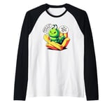 Knock It Off I'm A French Fry Funny Fast Food Art Raglan Baseball Tee