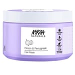 Nykaa Naturals Hair Mask-Anti-Hairfall, Strengthens Hair, Prevents Hair Loss and Thinning, Deep Nourishing-100% Natural Actives, for All Hair Types, Men and Women 200ml (Onion & Fenugreek)