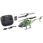 Carson 500507174 Easy Tyrann 280 2,4 GHz 100% RTF Vert - RC Heli, Hélicoptère télécommandé, Modèle RTF (Ready to Fly) Robuste pour débutants, Batteries incluses, pour Enfants à partir de 12 Ans