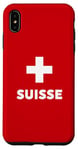 iPhone XS Max Switzerland Flag Suisse Swiss Schweiz White Red Case