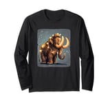 Mammoth with Bright Lights for a Joyful and Happy Costume Long Sleeve T-Shirt