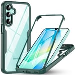 ottpluscase for Samsung A16 Phone Case,[Samsung Galaxy A16 5G/4G Phone Case with Built-in Screen Protector],360° Shockproof Military Grade Protection, Rugged Bumper Cover for Samsung A16,Green