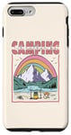 Coque pour iPhone 7 Plus/8 Plus Je préfèrerais camper dans une montagne bohème colorée et un feu de camp