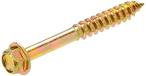 TIMCO Advanced Coach Screw | Hex Flange Head | Slash Point | Yellow | 8.0 x 70 | Box of 50 (870SCSY)