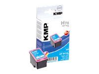 KMP H76 - 6 ml - couleur (cyan, magenta, jaune) - cartouche d'encre (équivalent à : HP 301XL ) - pour HP Deskjet 15XX, 2050A J510, 2054A J510, 25XX; Envy 45XX, 55XX; Officejet 26XX, 46XX