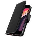 Flip wallet case, magnetic cover with stand for iPhone 7 / iPhone 8 – Black