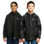 Regatta Kids Unisex Kid's Calderdale II Waterproof Jacket - Black - Size 3-4Y