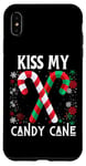 Coque pour iPhone XS Max Kiss My Candy Cane Fight Naughty Ugly Pull de Noël