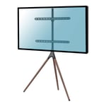 Support chevalet design scandinave pour TV 45"- 65" noir/noyer