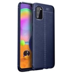 Samsung Galaxy A03s      Leather Texture Case    Navy