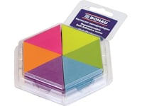 Donau Sticky Pad, Anteckningsblock, 43X50mm, 6X150 Kort, Neon (5901498044239)