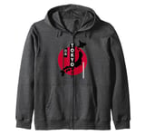 Land of the Rising Sun japan Japanese Nihon Nippon Flag Zip Hoodie