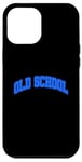 Coque pour iPhone 12 Pro Max Graphique bleu royal Old School Royal Blue Graphic