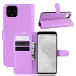 Google Pixel 4 XL PU Wallet Case Purple