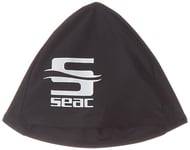 SEAC Lycra Bonnet de Bain en Tissu pour Nager dans la Piscine, idéal pour Homme et Femme Noir