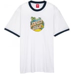 T-shirt Santa Cruz  Aloha dot front ringer