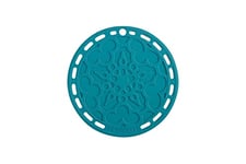Le Creuset French Trivet, Silicone, Heat resistant to 250°C, 20 cm, Teal, 93007300490000