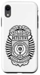 Coque pour iPhone XR Badge de police amusant True Crime Detective Division