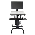 ERGOTRON 24-216-085 WorkFit-C Single HD LCD Sit-Stand Workstation for Laptop