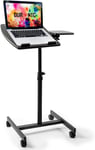 Duronic WPS17 Table de travail mobile assis-debout | Podium à roulettes | Deux plateformes indépendantes pour PC et souris | Hauteur ajustable 67,5 ? 100 cm | 10 kg | Idéal pour les présentations