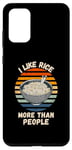 Coque pour Galaxy S20+ Vintage J'aime le riz plus que les gens Rétro Rice Lover