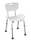 WENKO Tabouret Salle de Bains Secura Tabouret de Baignoire, capacité de Charge de 130 kg Blanc