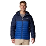 Columbia Men's Powder Lite 2 Hooded Jacket, Mountain Blue/Collegiate Navy, XL