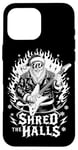 iPhone 16 Pro Max Shred The Halls Christmas Rocker Santa Rock Guitarist Case